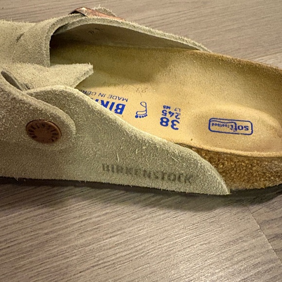 Birkenstock Boston clogs size 38 suede leather taupe, no tags - Picture 2 of 8